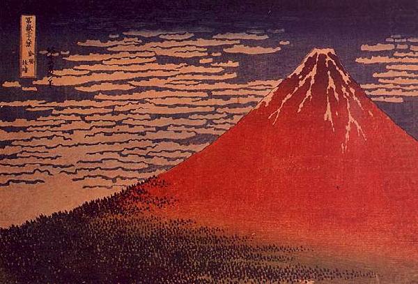 Mount Fuji in Clear Weather, Katsushika Hokusai